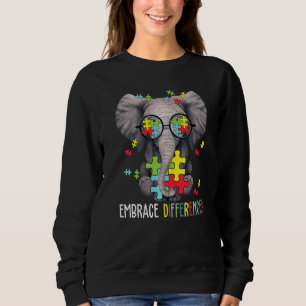 Camiseta Abrace Diferenças de elefante Engraçado Awarenes