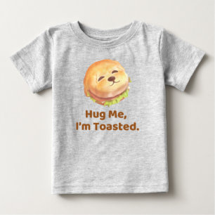 Camiseta Abrace-me, Estou Torrado: Arte de Cão de Hambúrgue