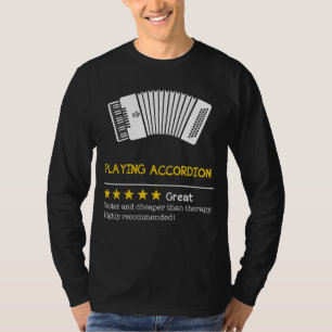 Camiseta Abrace o aperto: Acordeão - o seu Quirky Thera