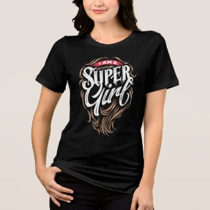 Camiseta Abrace o seu herói interno "I Am a Supergirl" T-