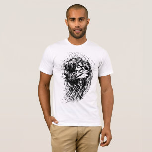Camiseta Abrace o seu lado selvagem com o Tigre Raivoso