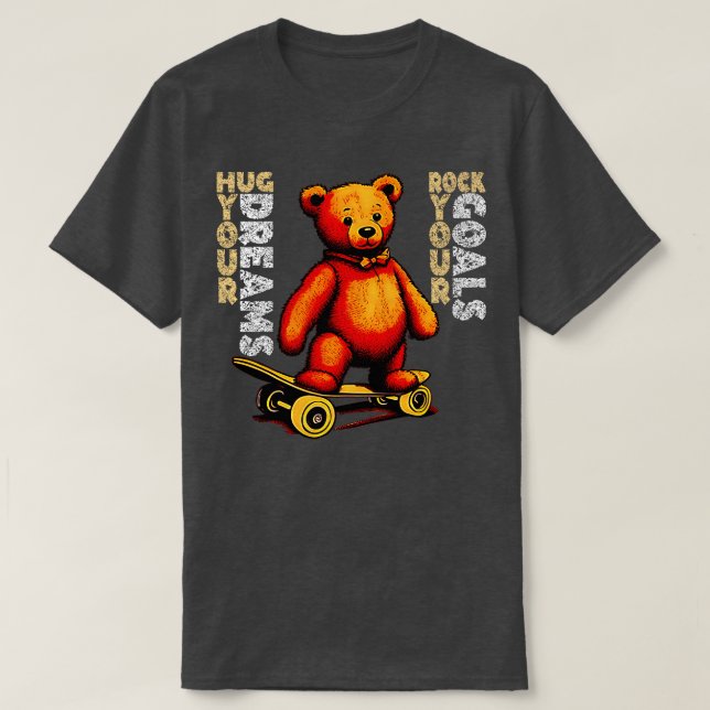 Camiseta Abrace os seus sonhos, faça os seus objetivos (Frente do Design)