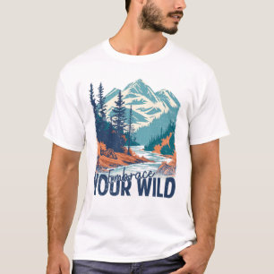 Camiseta Abrace seu selvagem - Aventura natural