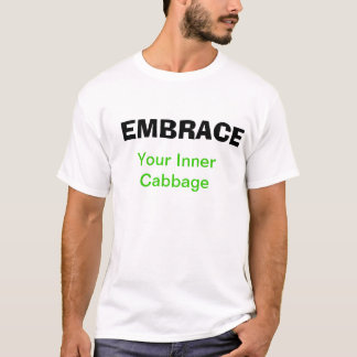 Camiseta Abrace seu tshirt interno da couve