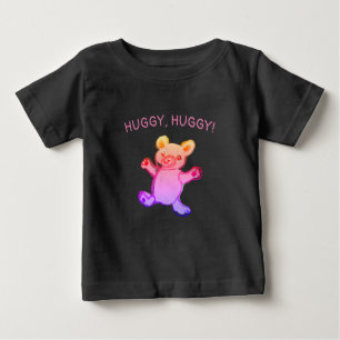 Camiseta abraço, abraço, ursinho