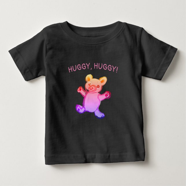 Camiseta abraço, abraço, ursinho (Frente)