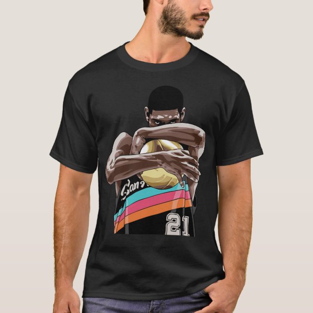 Camiseta Abraço de Bola de Tim Duncan (Frente)