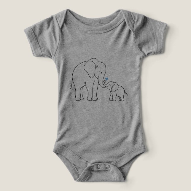 Camiseta Abraço de Elefante Suave (Design frontal)