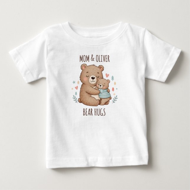 Camiseta Abraço de Mãe e Filhote de Urso (Frente)