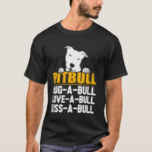 Camiseta Abraço de Pitbull Amor Beijo num Touro