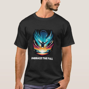 Camiseta Abraço Divertido A Queda Paracaidista Em Queda Liv