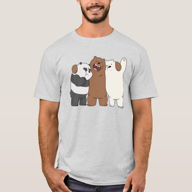 Camiseta Abraço do Grupo Bare Bears (Frente)