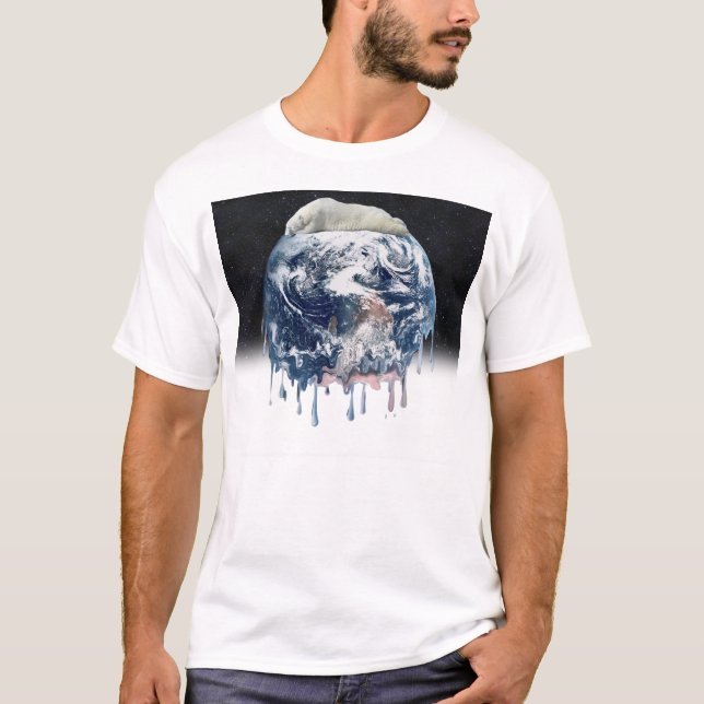 Camiseta Abraço do Urso da Terra (com fundo de meio Univers (Frente)