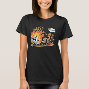 Camiseta Abraço em grupo engraçado de S'mores de acampament