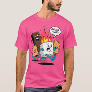 Camiseta Abraço em Grupo Smores Marshmallow Chocolate Menin