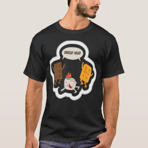 Camiseta Abraço em Grupo Sorriso S'mores Chocolate Marshmal