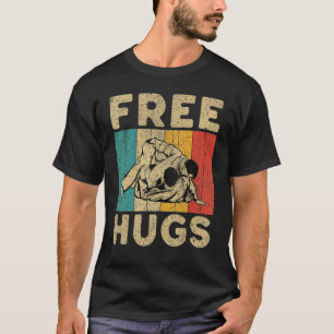 Camiseta Abraço Grátis Vintage BJJ Jiu Jitsu Brasileiro