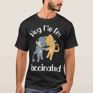 Camiseta Abraço-me, sou Gatos-Cute Vacinados a abraçar aman