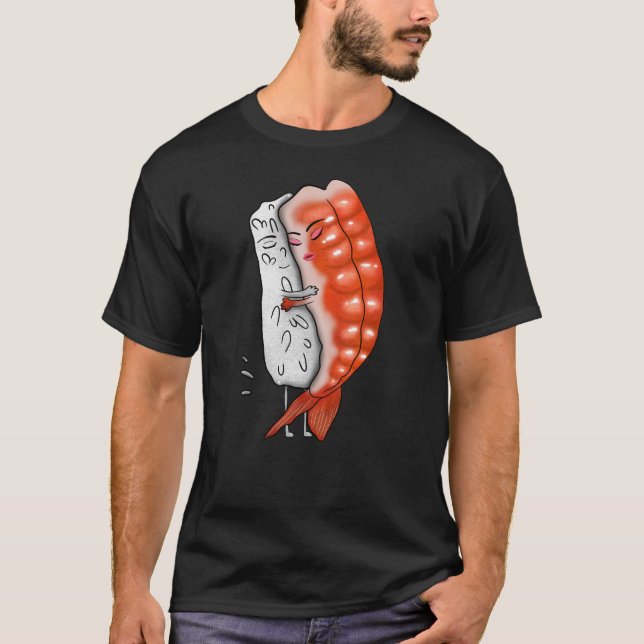 Camiseta abraço sushi (Frente)