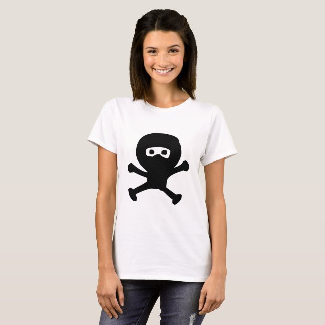Camiseta Abraço T-Shhhirt de Ninja (Frente Completa)