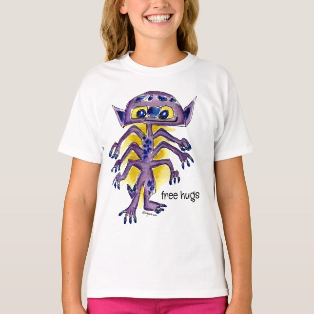Camiseta Abraços Alienígenas Grátis (Frente)