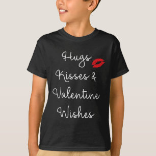 Camiseta Abraços Beijos E Desejos De Dia Dos Namorados Cami