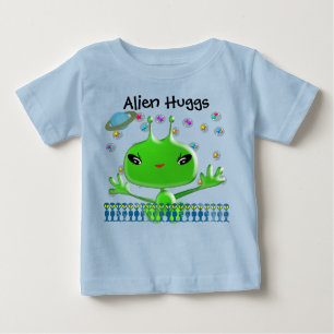 Camiseta Abraços de Alienígena para bebês ultra-cômodos