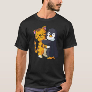 Camiseta Abraços De Animais Do Jardim Zoológico Do Tigre E 