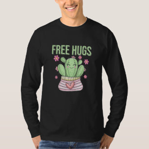 Camiseta Abraços de cacto grátis Cacto fofo