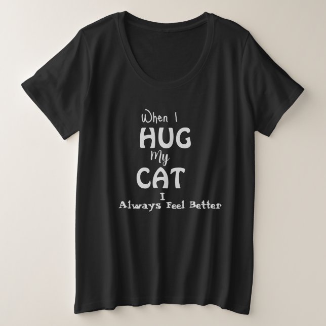Camiseta Abraços de gato (Frente do Design)