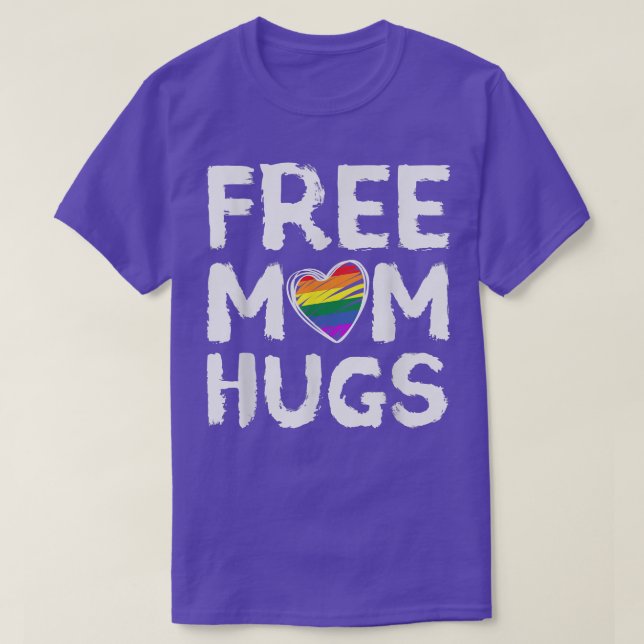 Camiseta Abraços de Mãe Grátis Coração - LGBTQ (Frente do Design)