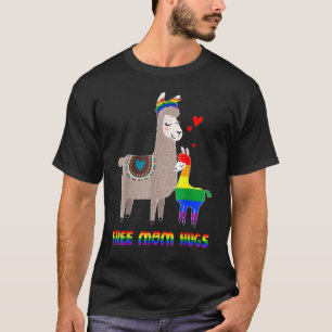 Camiseta Abraços de Mãe Grátis Lhama Orgulho de Homens Mulh