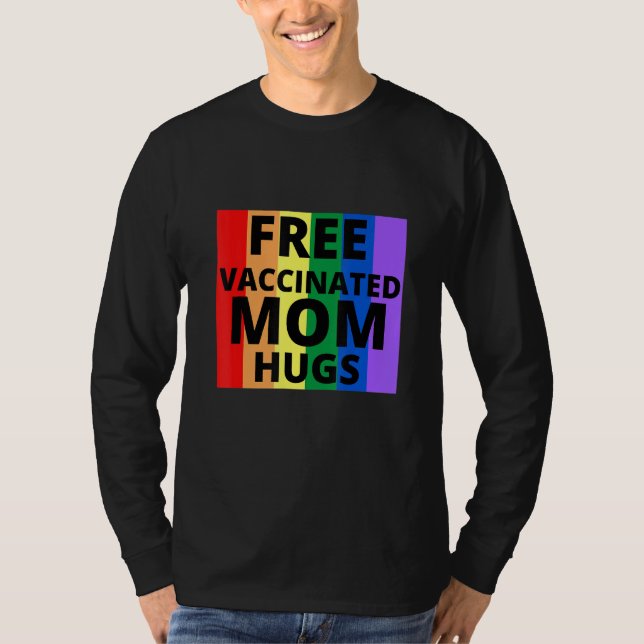 Camiseta Abraços de Mãe Gratuitos Vacinados (Frente)