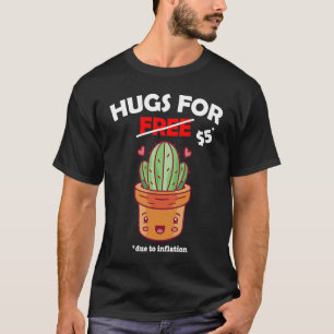 Camiseta Abraços de namorados de cacto em forma de cacto Gr