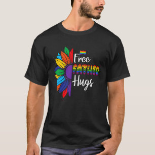 Camiseta Abraços de Pai de Graça Pai Orgulhoso Lgbt Arco-Ír