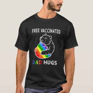 Camiseta Abraços De Pai De Urso Vacinado Gratuito Lgbt Lgbt