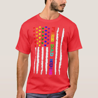 Camiseta Abraços de Pai Gratuito do Sinalizador LGB