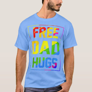 Camiseta Abraços de Pai Livre Arco-Íris LGBT Orgulho de Sin