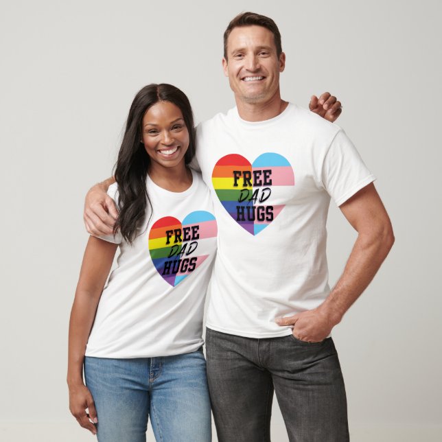Camiseta Abraços de pai Livre Longa Capa (Unissex)