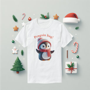 Camiseta Abraços de Pinguim Bonito