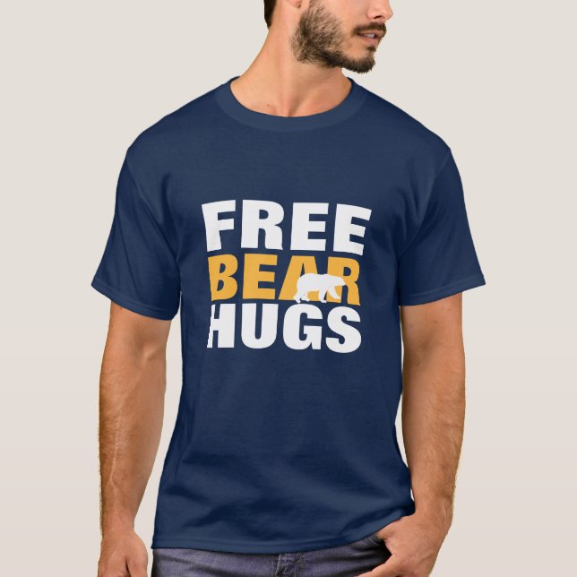 Camiseta Abraços de urso livres (Frente)
