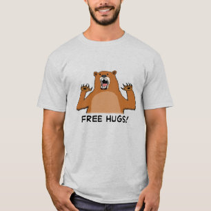 Camiseta Abraços de urso livres engraçados