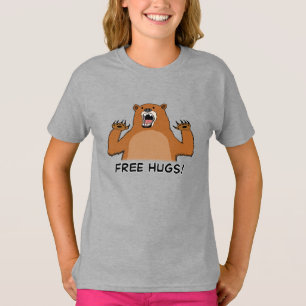 Camiseta Abraços de urso livres engraçados