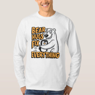 Camiseta Abraços de Urso Polar Corrigem Tudo