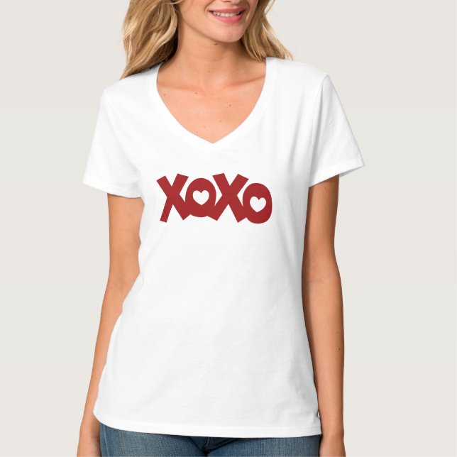 Camiseta Abraços e Beijos Amor e Corações (Frente)