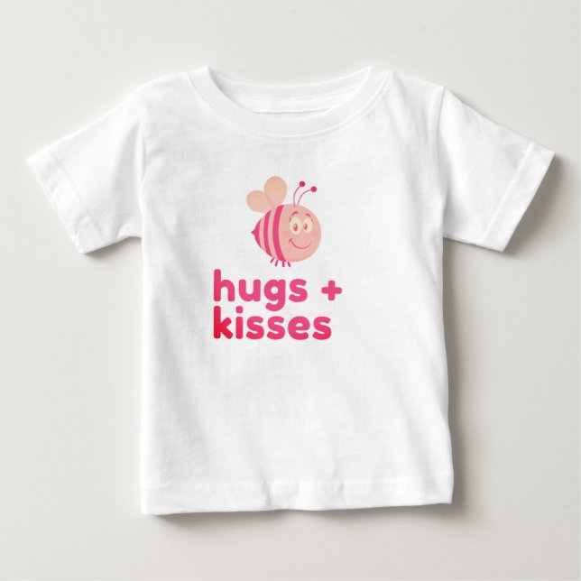 Camiseta Abraços E Beijos De Abelhas (Frente)