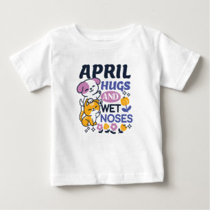 Camiseta Abraços e Narizes Molhados de Abril - Cachorro e A
