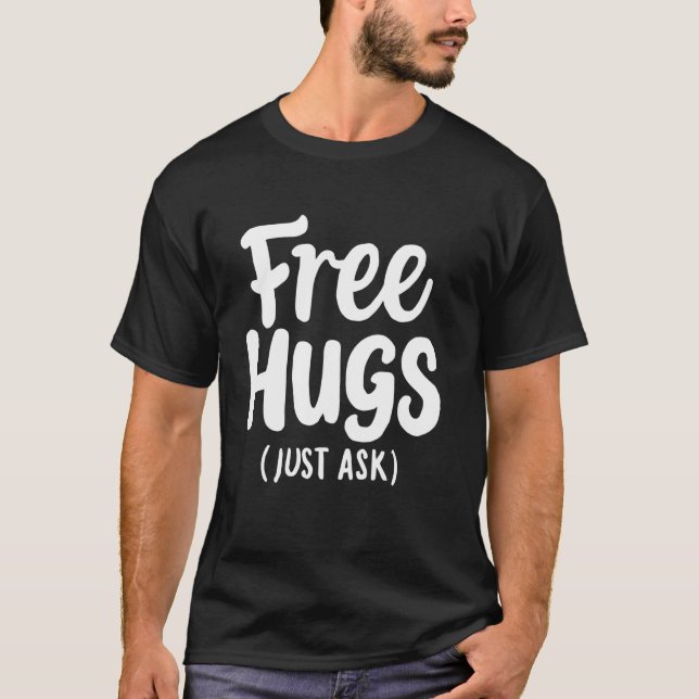 Camiseta Abraços grátis é só pedir Dia da Unidade Laranja (Frente)