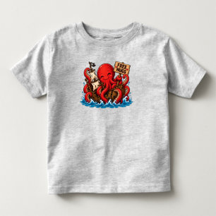 Camiseta Abraços grátis Kraken! Cute Monstro Marinho DND