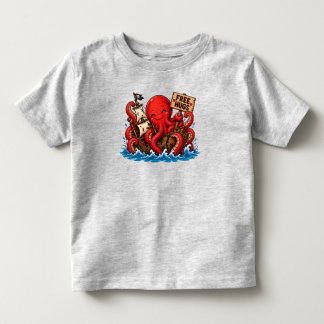 Camiseta Abraços grátis Kraken! Cute Monstro Marinho DND